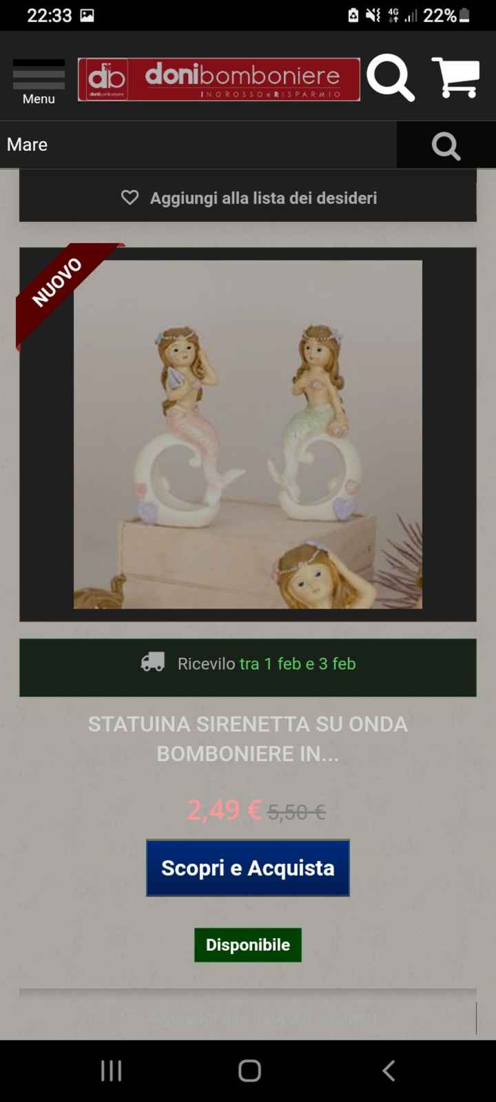 Bomboniere tema viaggio/isole-mare - 2