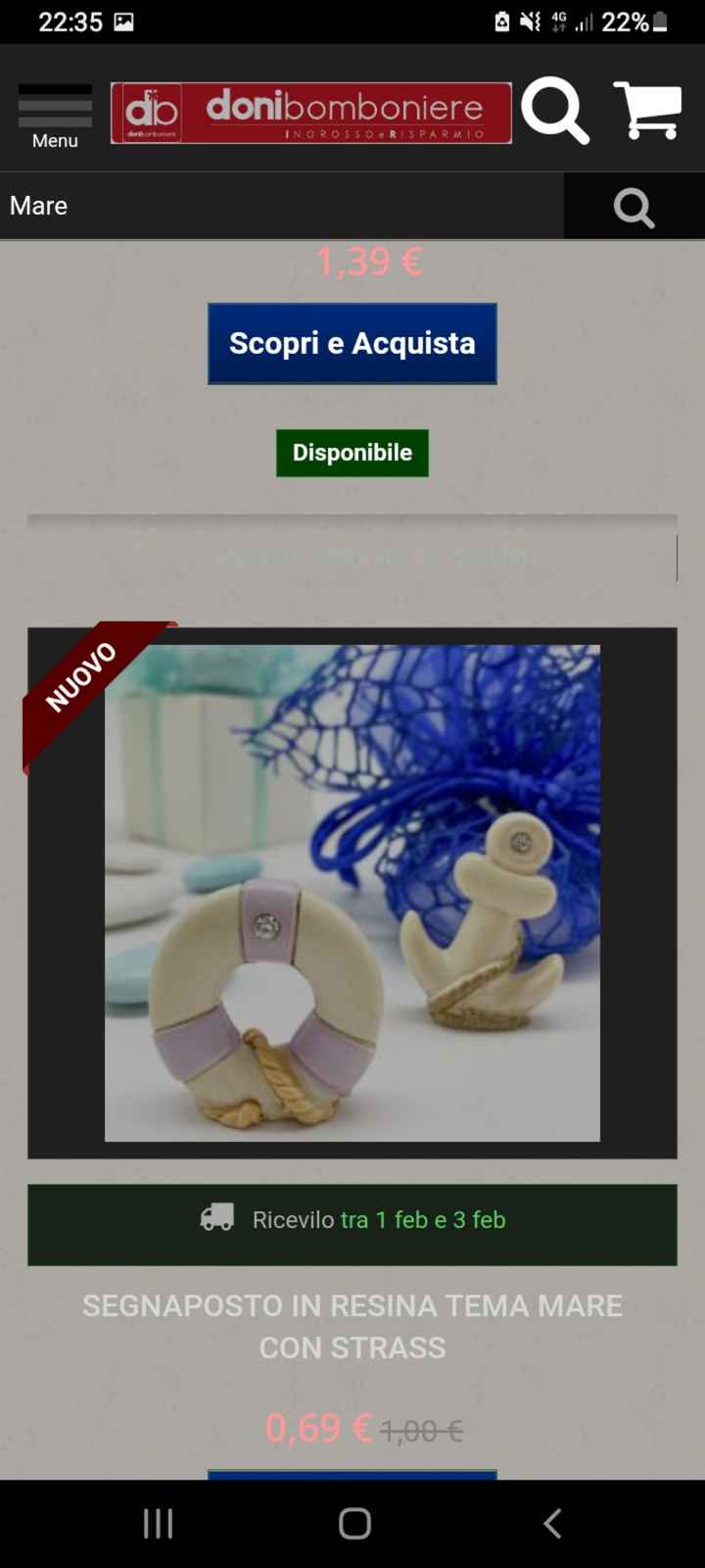 Bomboniere tema viaggio/isole-mare - 9