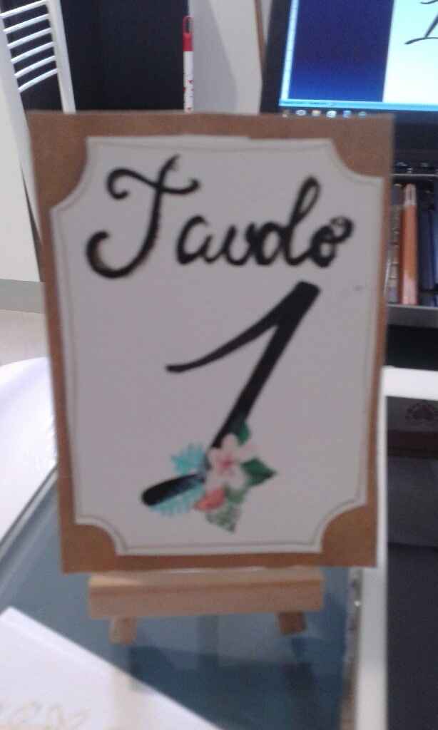 Numeri tavolo fai da te - 3