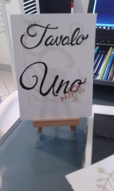 Numeri tavolo fai da te - 5