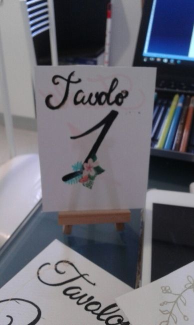 Numeri tavolo fai da te - 6