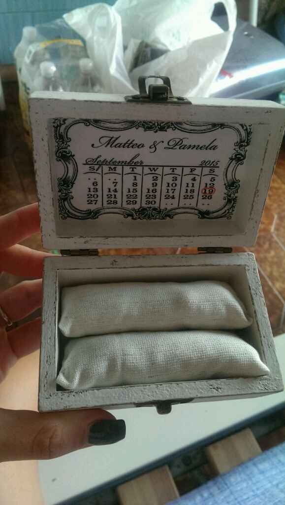 Arrivata la scatola porta fedi!!! - 1