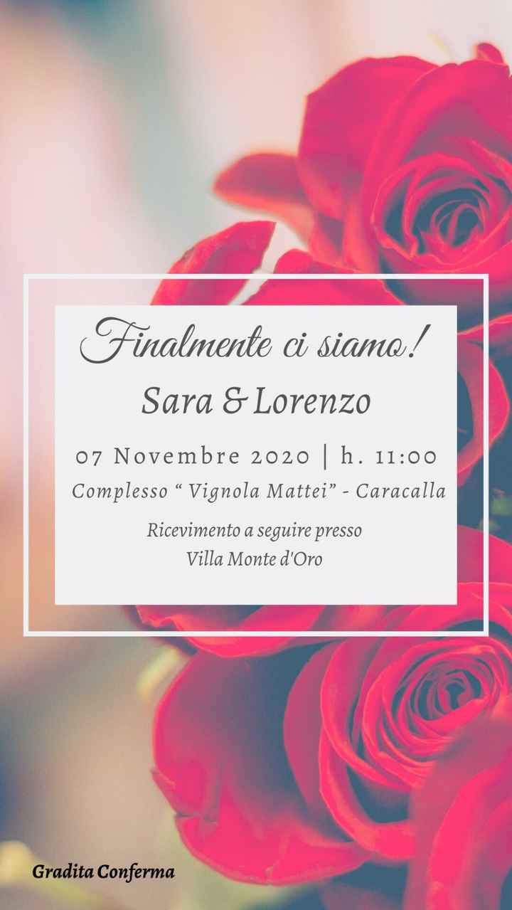 Il nostro Save the Date!!! 