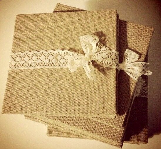 Contenitore in Juta per partecipazioni