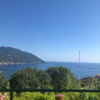 Vista dal sagrato della chiesa. Recco (Genova)