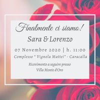 Il nostro Save the Date!!! 