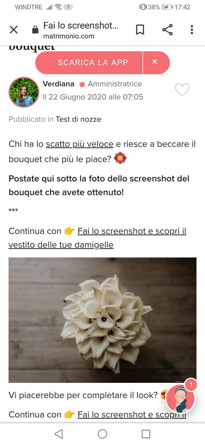 Fai lo screenshot e scopri il tuo bouquet 4