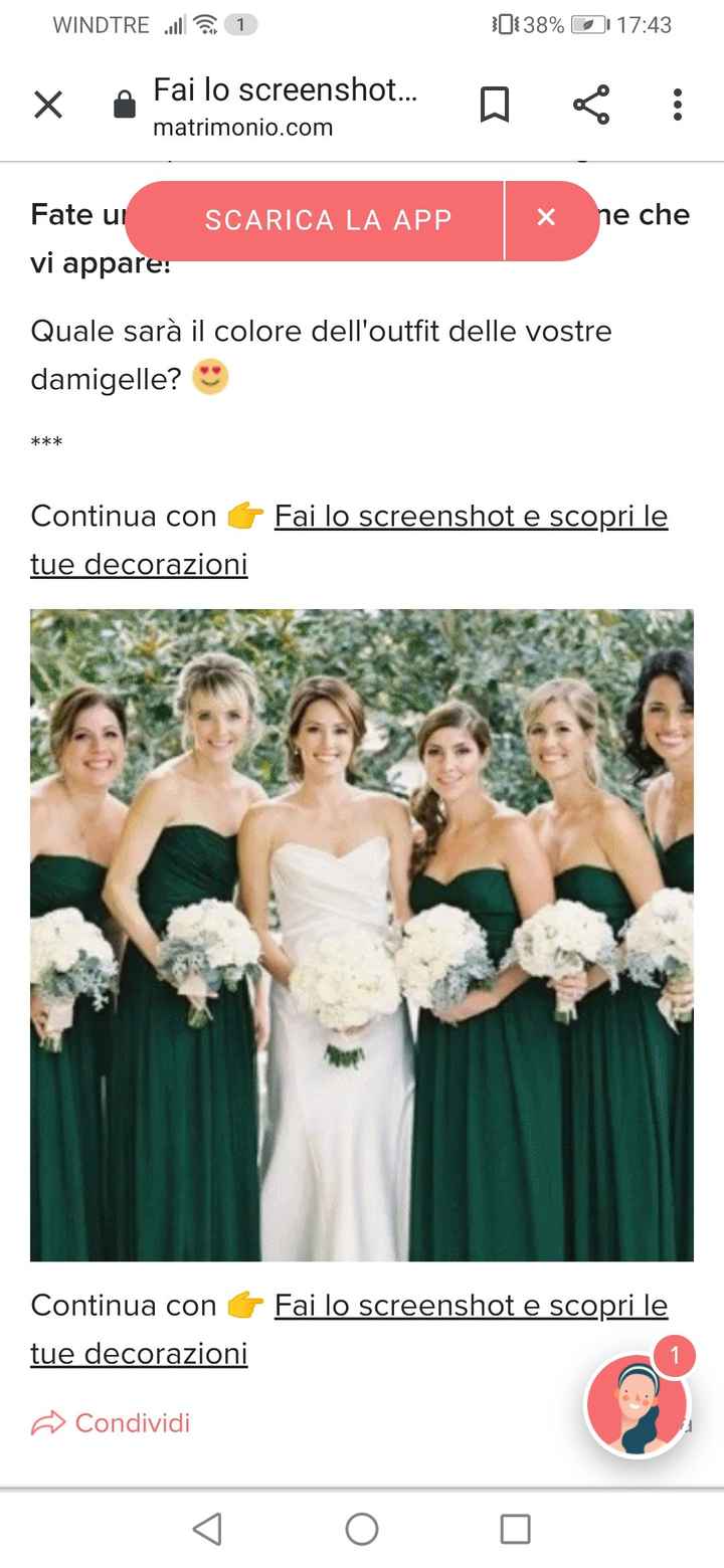 Fai lo screenshot e scopri il vestito delle tue damigelle 4