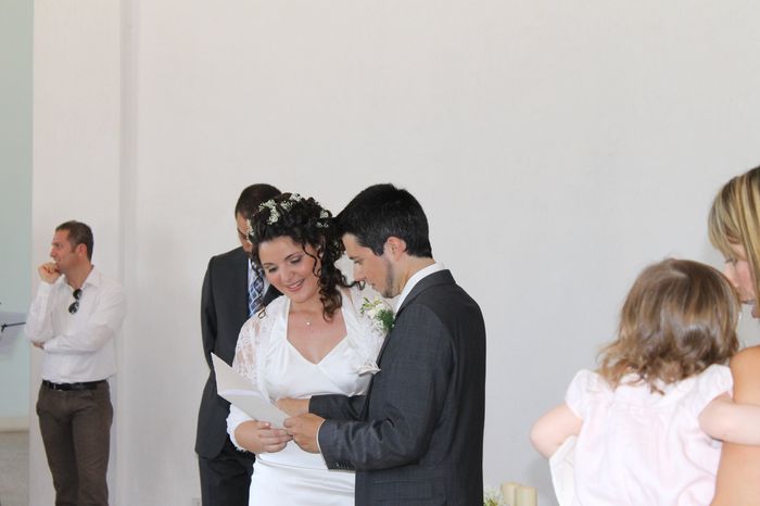 la fine della cerimonia