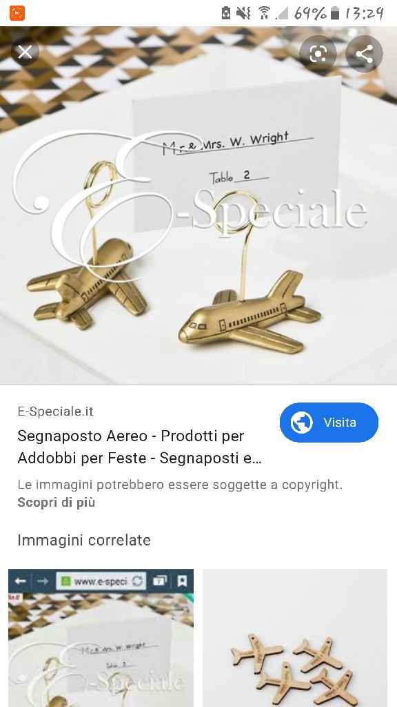 Segnaposto tema viaggio - 1