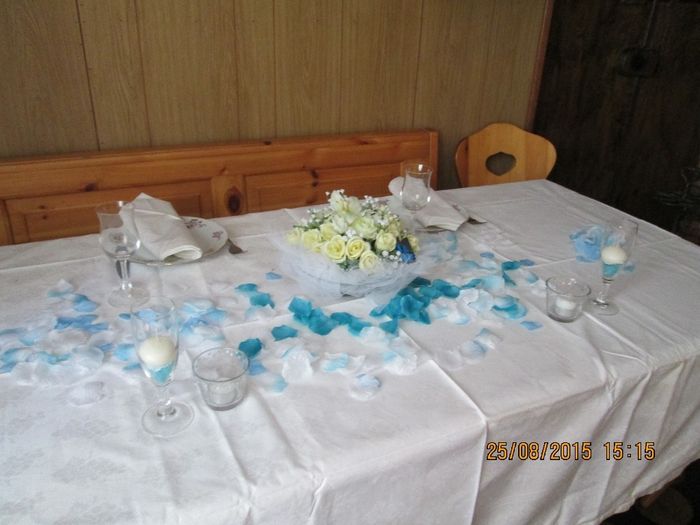 prova  allestimento tavolo sposi
