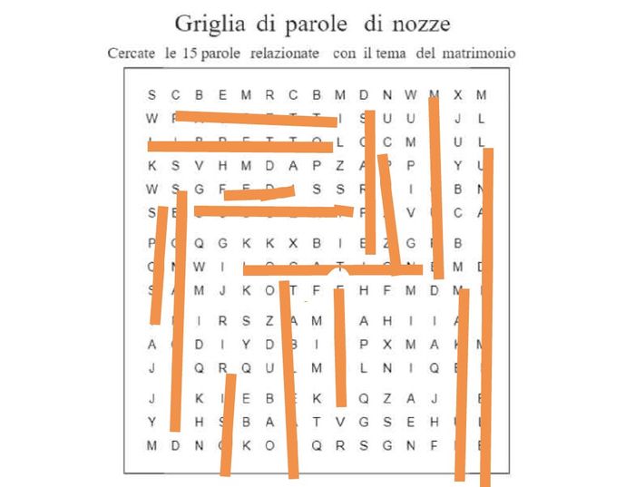 🌈 Griglia di parole di nozze 🌈 - 1