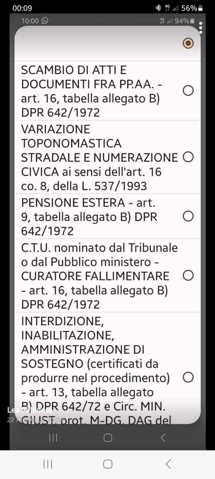 Dubbio certificato cumulativo - 1