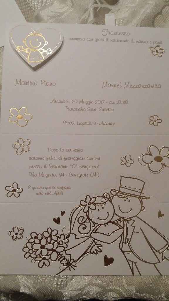 Arrivate le partecipazioni - 1