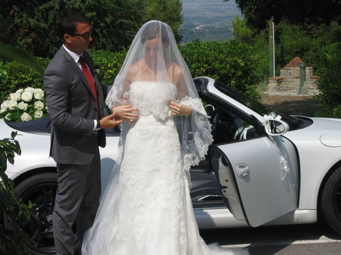 arrivo davanti chiesa