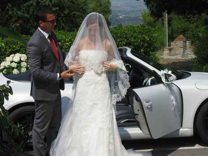 arrivo davanti chiesa