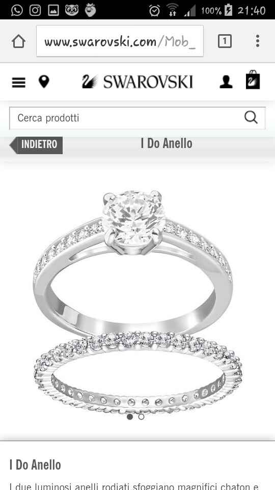 Anello swarovski per fidanzamento - 1