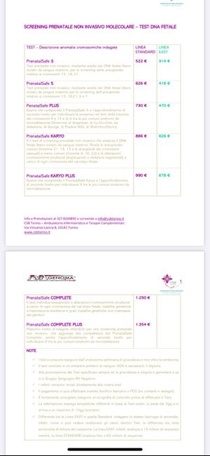 Costi test dna fetale 1
