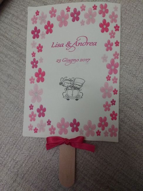 Ventaglietto per invitati