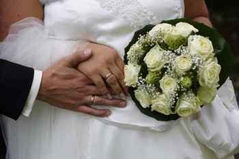 Bouquet di rose bianche