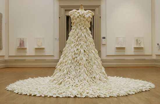 abito con guanti in lattice