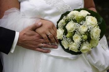Bouquet di rose bianche