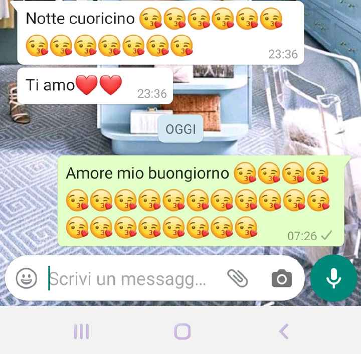 Condividi lo screenshot dell'ultimo messaggio che vi siete inviati - 1