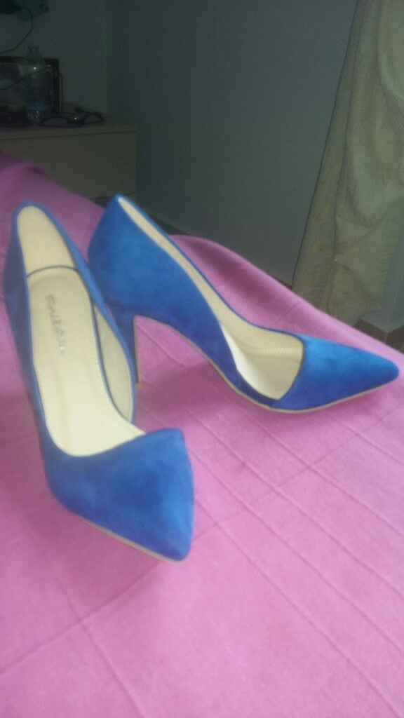 Le mie scarpe da sposa colorate: blu - 1