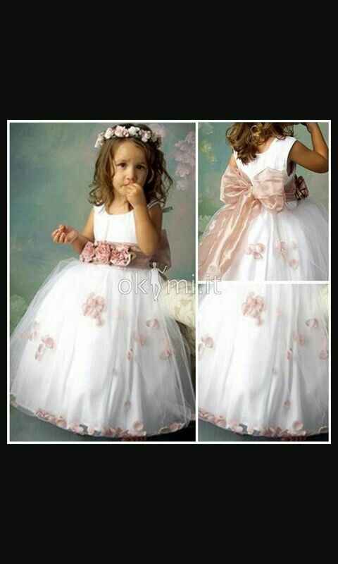 Vestito per damigelle bimbe - 1