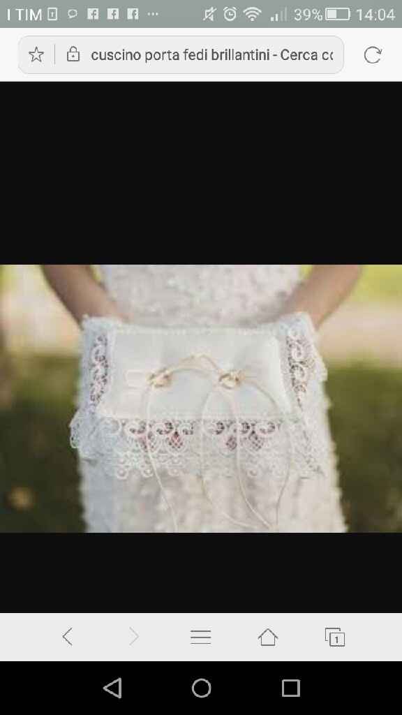 Cuscino porta fedi - 1