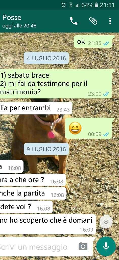 Come dire ai testimoni di nozze che li hai scelti - 1