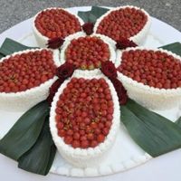 torta a forma di fiore