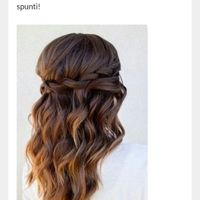  Semi raccolto capelli lunghi - 1