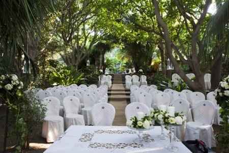 l'allestimento della cerimonia