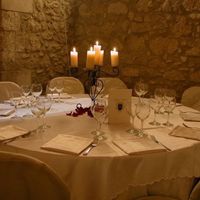 candele anche sulla tavola