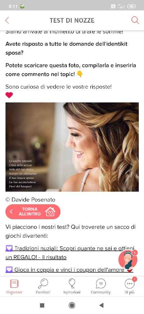 Condividi il tuo identikit sposa - 1