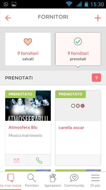 Quanti fornitori hai ingaggiato per le nozze? - 1