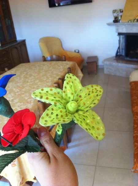 Fiori di stoffa come bomboniera!! - 2