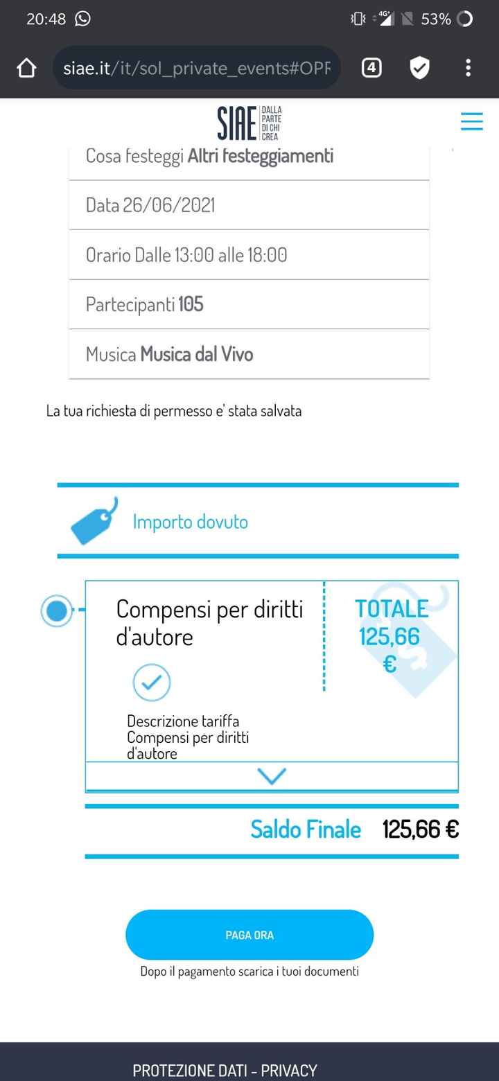 Siae... attivo il servizio feste private - 1
