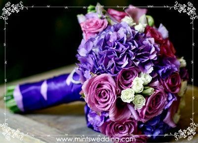bouquet sul lilla/viola/fuxia