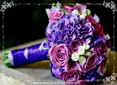 bouquet sul lilla/viola/fuxia