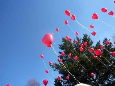 Palloncini del amore con desiderio 