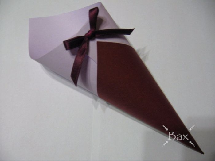 Coni bordeaux e lilla