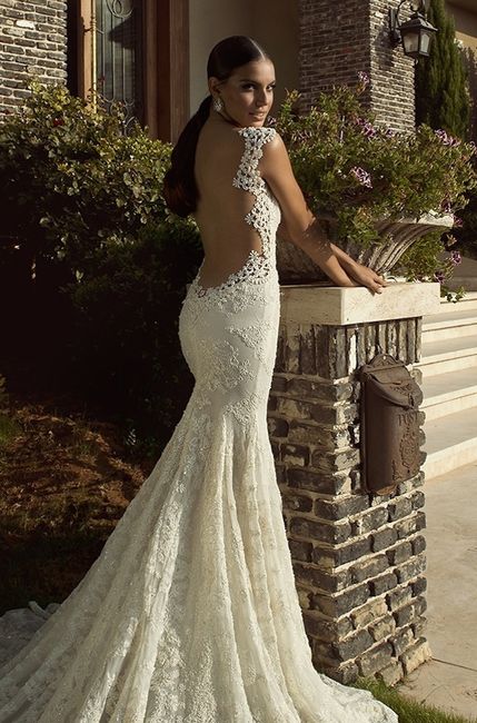 Abito da sposa 17 - stile tubino (colonna) - 2