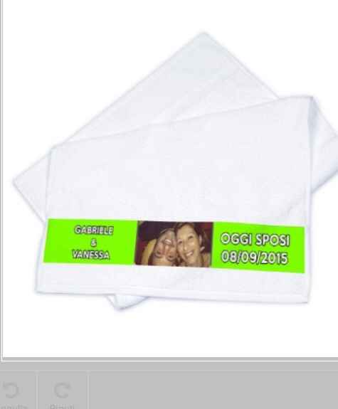 Asciugamani personalizzati sposi - 1