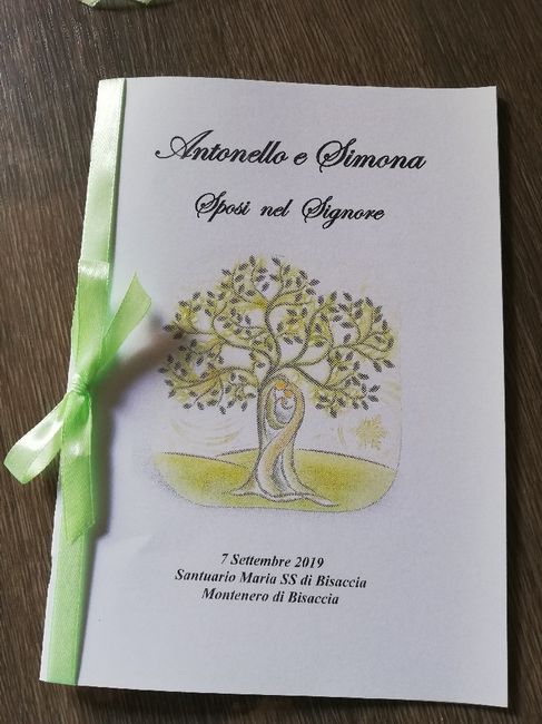Libretto matrimonio 1