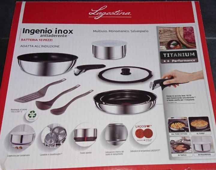 Batteria di pentole Lagostina sfiziosa e ingenio inox - 2