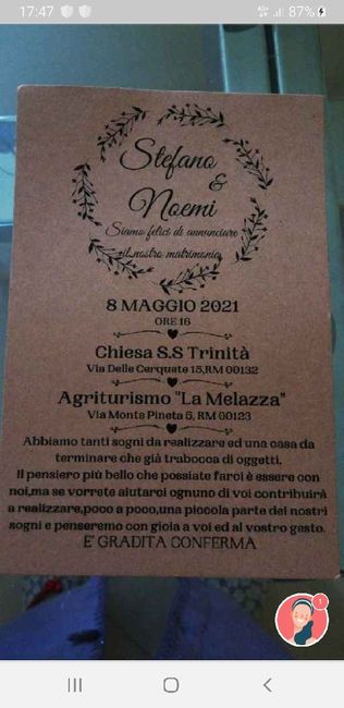 Partecipazioni carta kraft - 1