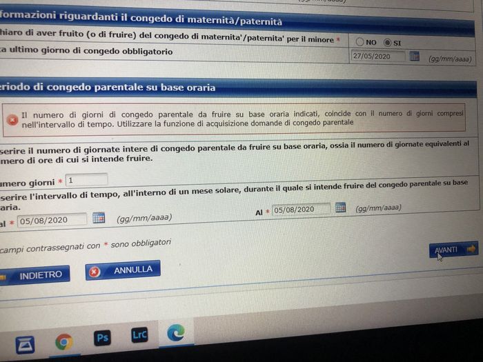 Maternità facoltativa, domandina! - 1