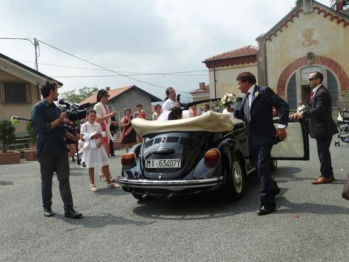 mio papà con il bouquet